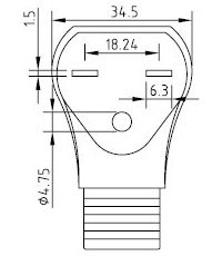 Cabo de Alimentação dos EUA