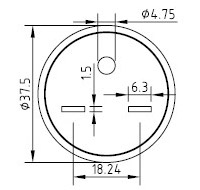 Cabo de Alimentação dos EUA - AC-CM261