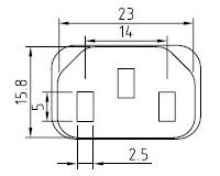 Kabel zasilający z Europy - AC-CM501