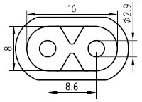 Kabel Daya Inggris - AC-CM503