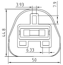 Kabel Daya Inggris - AC-CM318
