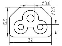 Kabel Daya Inggris - AC-CM535