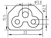 Cable de alimentación de Europa - AC-CM535