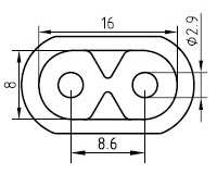 Cable de alimentación de China - AC-CM503