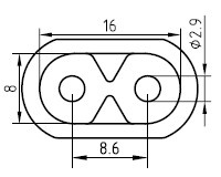 Kabel zasilający z Chin - AC-CM503