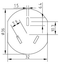 Cable de alimentación de China