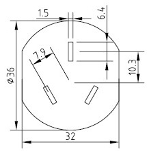 Çin Güç Kablosu - AC-CM402A