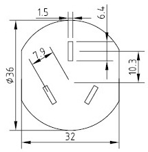 Cabo de Alimentação da China - AC-CM402A