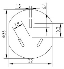 Cable de alimentación de China - AC-CM402A