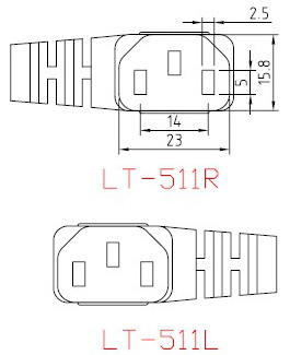 Cable de alimentación de China - AC-CM511R&L