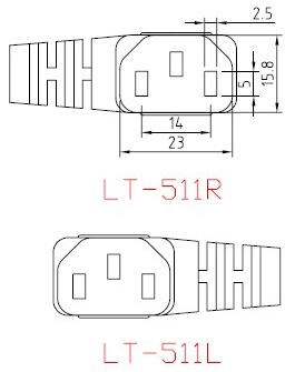 Cable de alimentación de China - AC-CM511R&L