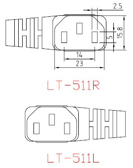 Cable de alimentación de China - AC-CM511R&L
