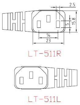 Cable de alimentación de China - AC-CM511R&L