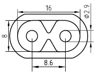 Cable de alimentación de Argentina - AC-CM503