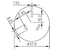 Cable de alimentación de Argentina