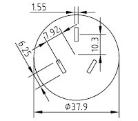 Cable de alimentación de Argentina - AC-CM407