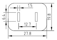 Cordon d'alimentation de Chine - AC-CM412