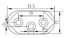 Cable de alimentación de Brasil