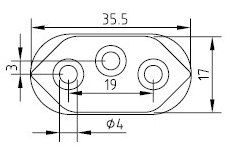 Cable de alimentación de Brasil