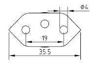 Cable de alimentación de Brasil
