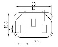 Cordon d'alimentation Brésil