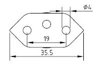 Cordon d'alimentation Brésil