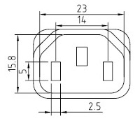 Cable de alimentación IEC