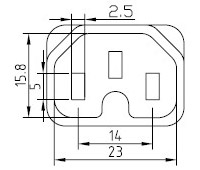 Cable de alimentación IEC