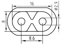 Cable de alimentación IEC