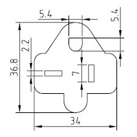 Cavo di Alimentazione di Taiwan