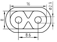 Cable de Alimentación de Japón - AC-CM503C
