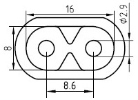 Cavo di alimentazione giapponese - AC-CM503