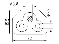 Wtyczka zasilająca do Japonii - AC-CM535J