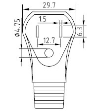 Cordon d'alimentation du Japon - AC-CM831