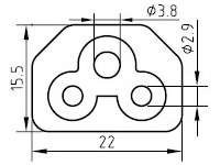 Сетевой кабель Японии - AC-CM535