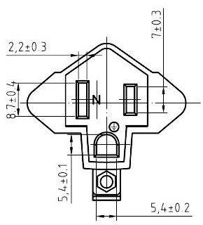 Cavo di Alimentazione di Taiwan