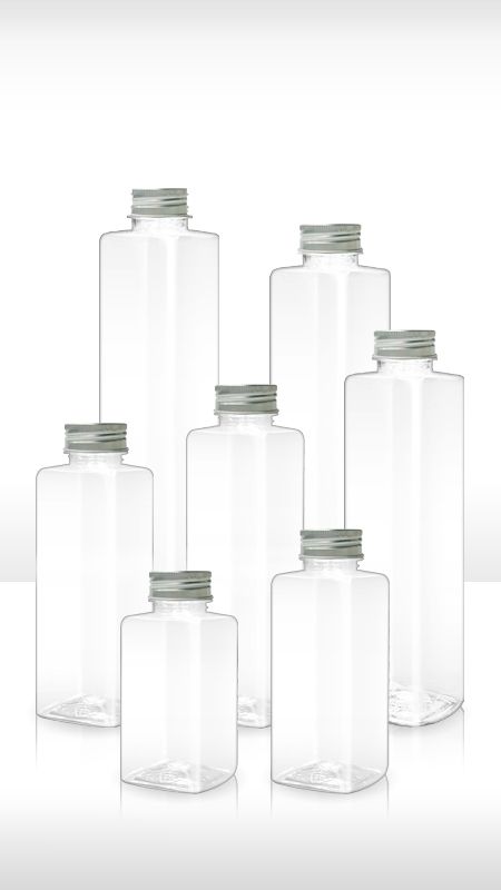 PET 38mm / dicke kubische Flaschen - PET Flasche - Halsgröße 38mm | Hersteller von PET-Flaschen und -Gläsern aus Taiwan