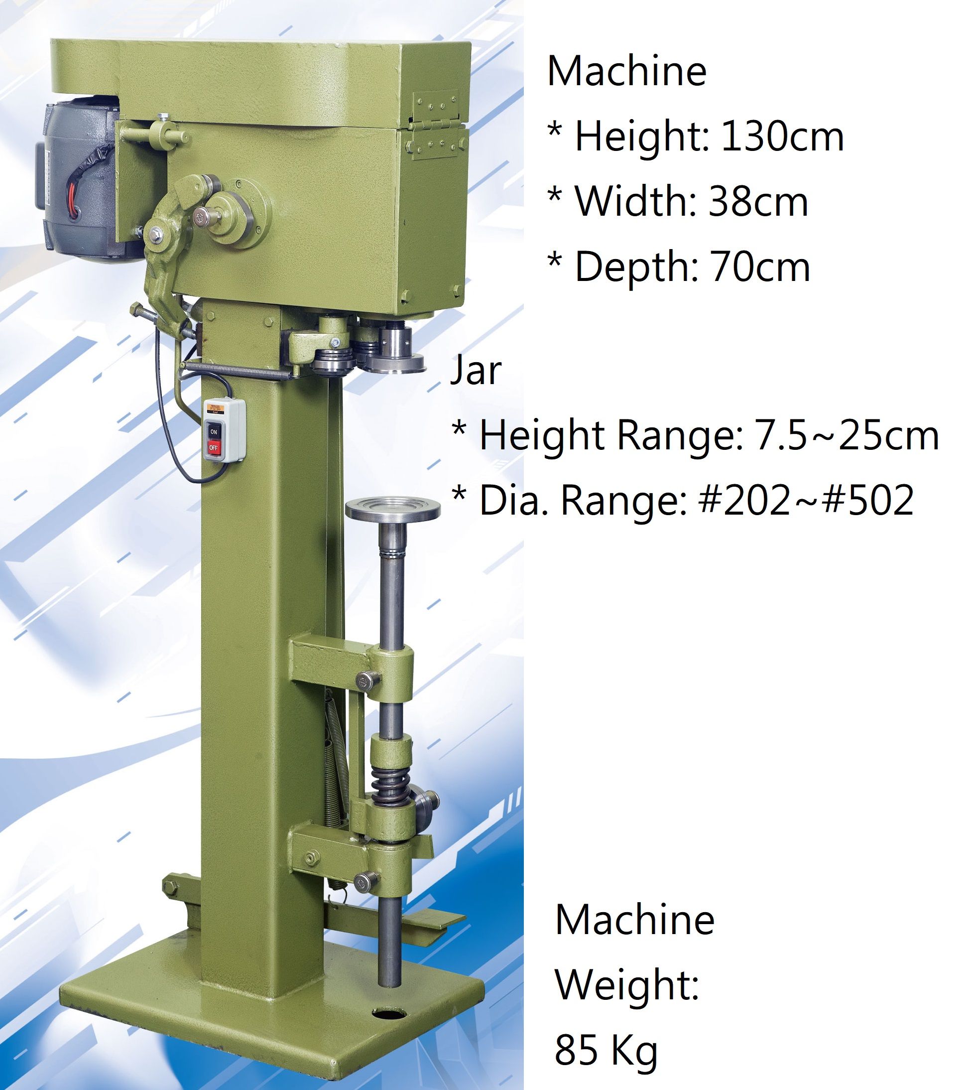 Máquina de sellado semiautomática de doble costura