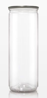 Kaleng Buka Mudah PET 500ml dengan Tutup Aluminium (211-500) - Toples PET EOE 500 ml dengan Tutup Aluminium & amp; Sertifikasi FSSC, HACCP, ISO22008, IMS, BV