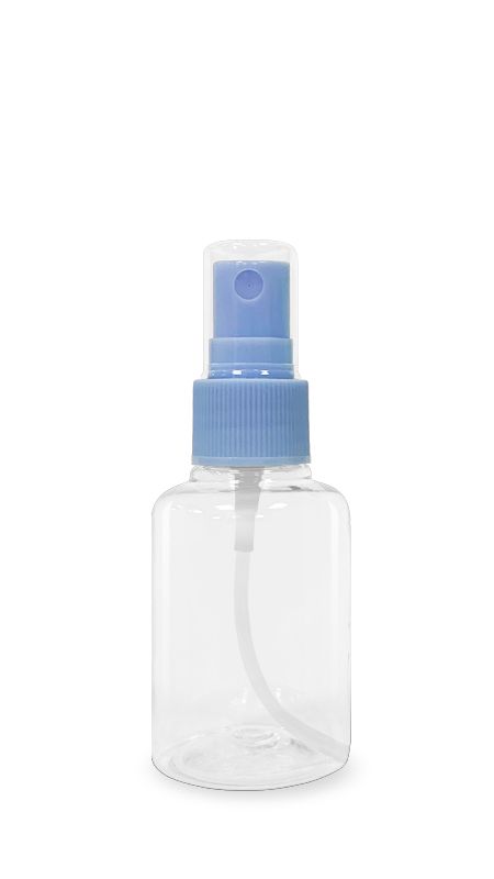 Pulverizatoare de dezinfectant de mâini PET de 50 ml (20-410-50-Limitat) - Sticlă pulverizator de ceață PET de 50 ml