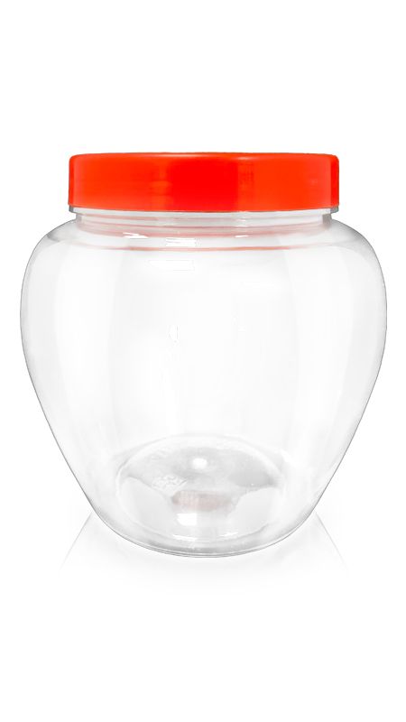 PET 1200ml Pot Vorm Wijde Mond Potten (C1190) - 1200 ml PET Pot vorm