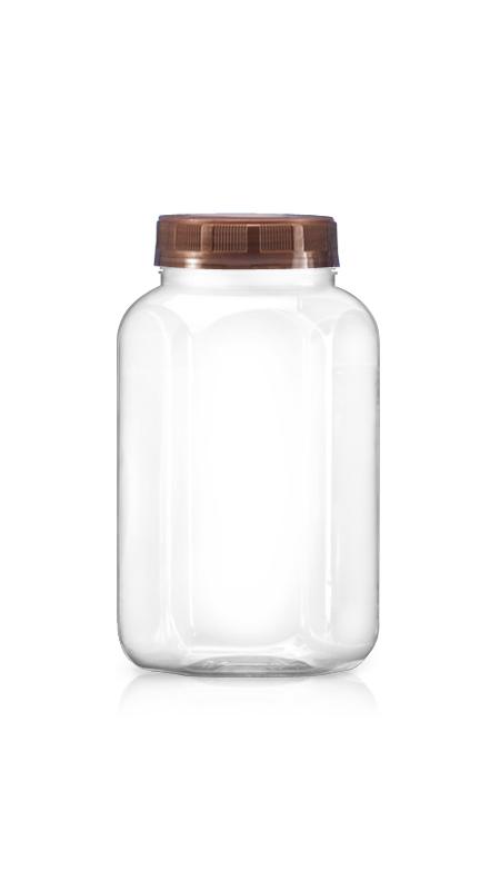 PET 63mm 750ml Hexagonal Jars (B756) - 750 ml PET Hexagonal Jar with Certification FSSC, HACCP, ISO22000, IMS, BV