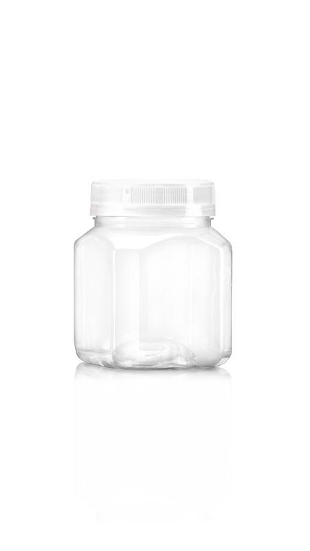 PET 63mm 300ml achteckige kleine Gläser (A318) - 300 ml PET achteckiges Glas mit Zertifizierung FSSC, HACCP, ISO22000, IMS, BV