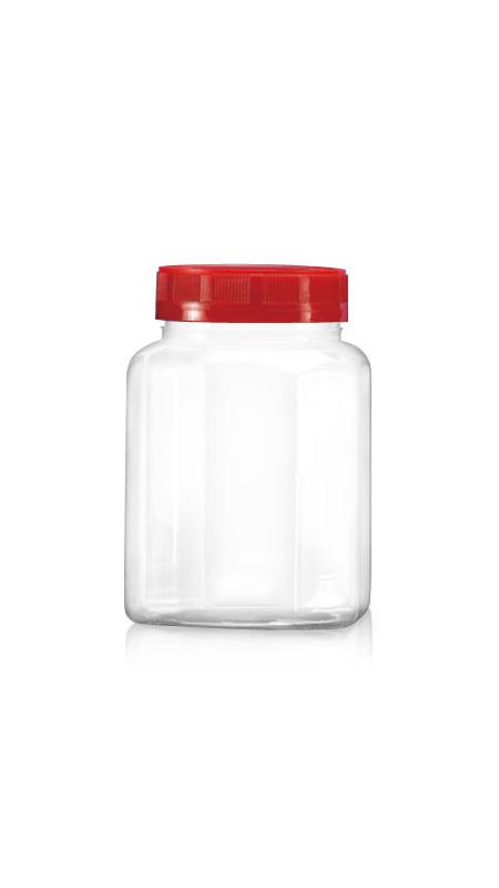 Πλαστικά βάζα 500ml 63mm Οκτάγωνα (Β508N)