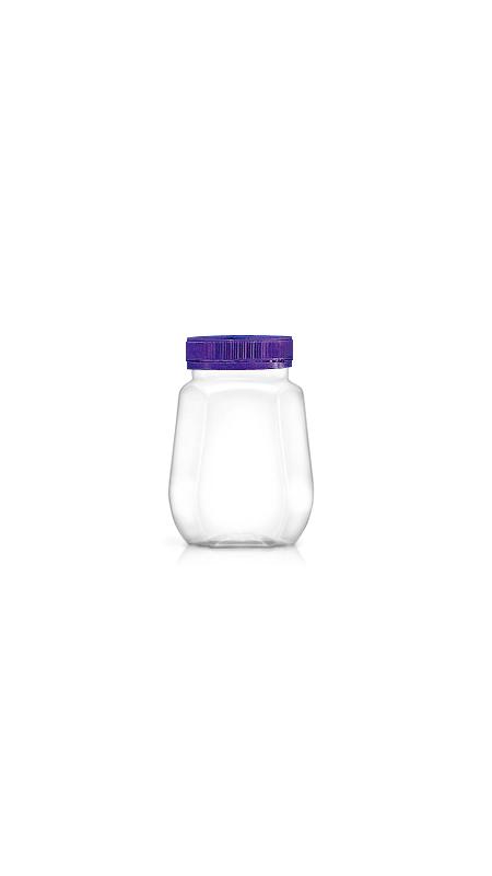 PET 53mm 240ml Achteckglas (F238) - 240 ml PET Achteckglas mit Zertifizierung FSSC, HACCP, ISO22000, IMS, BV