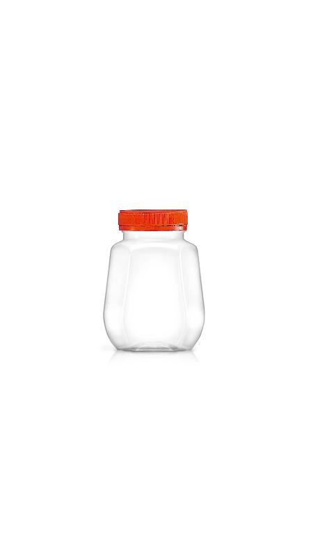 PET 53mm 320ml Octagonal Jars (F300)