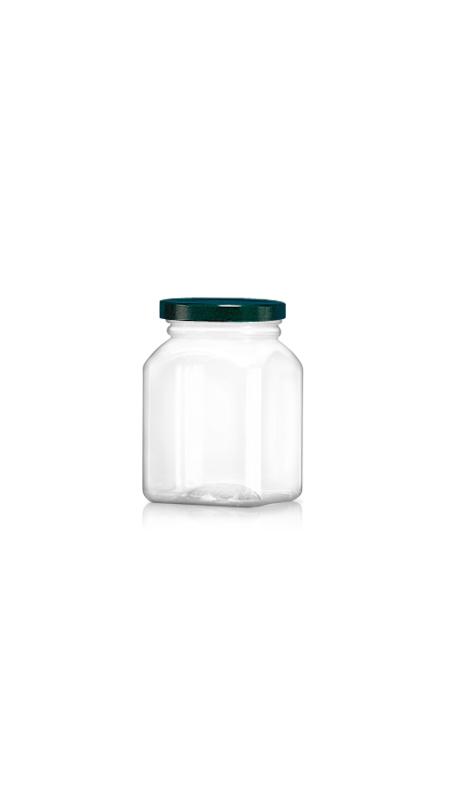 PET 63mm 330ml Octagonal Medium Jars with Metal Lid (WM328) - 330 ml PET Octagonal Jar with Metalic Lid and Certification FSSC, HACCP, ISO22000, IMS, BV