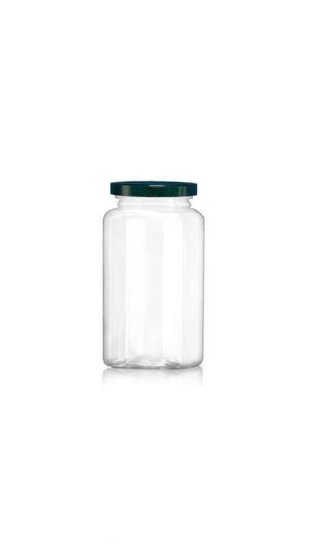 PET 63mm 460ml Octagonal Medium Jars with Metal Lid (WM438) - 460 ml PET Octagonal Jar with Metalic Lid and Certification FSSC, HACCP, ISO22000, IMS, BV