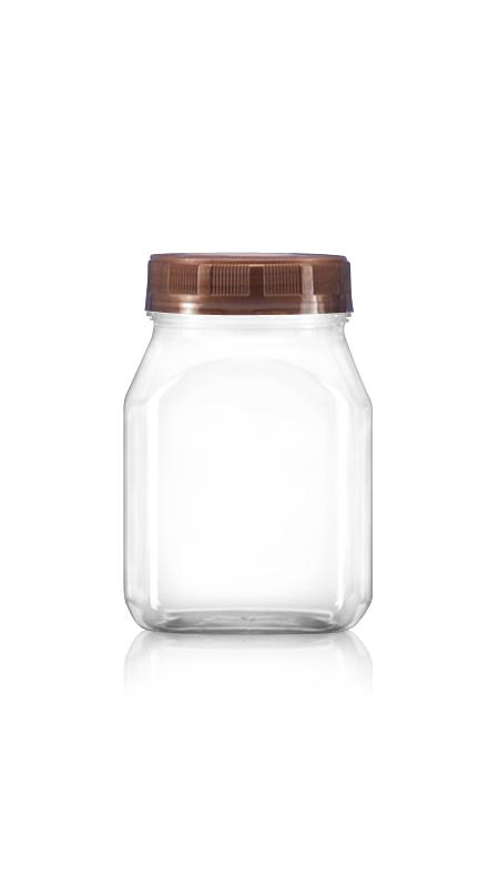 PET 63mm 350ml Rectangle small Jars (B351) - 350 ml PET Rectangle Jar with Certification FSSC, HACCP, ISO22000, IMS, BV