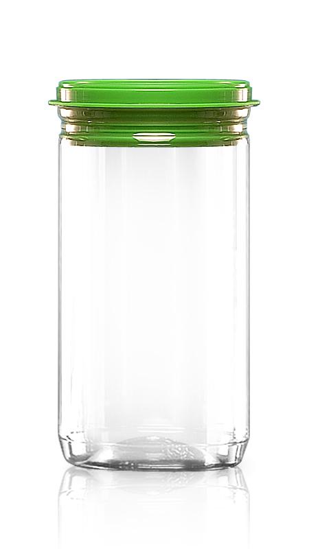 Conservă PET de 740 ml cu deschidere ușoară și capac din plastic (307-825P) - Borcan EOE PET de 740 ml cu capac din plastic și certificare FSSC, HACCP, ISO22000, IMS, BV